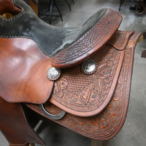 16" USED TESKEY'S REINING SADDLE Saddles TESKEY'S SADDLERY LLC   