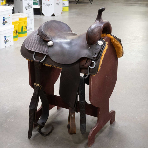 17" USED KEN'S CUSTOM CUTTING SADDLE Saddles - Used Ken's Custom