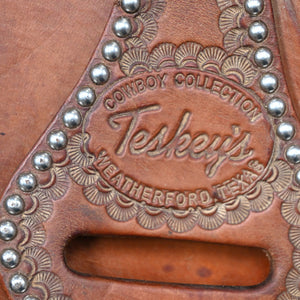 16" USED TESKEY'S REINING SADDLE Saddles TESKEY'S SADDLERY LLC   