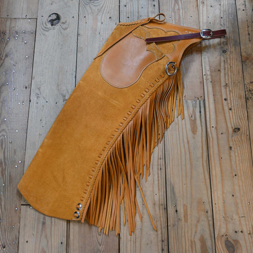 Amber Roughout Stepthrough Chaps Tack - Chaps & Chinks misc