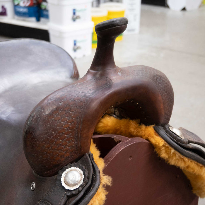 17" USED KEN'S CUSTOM CUTTING SADDLE