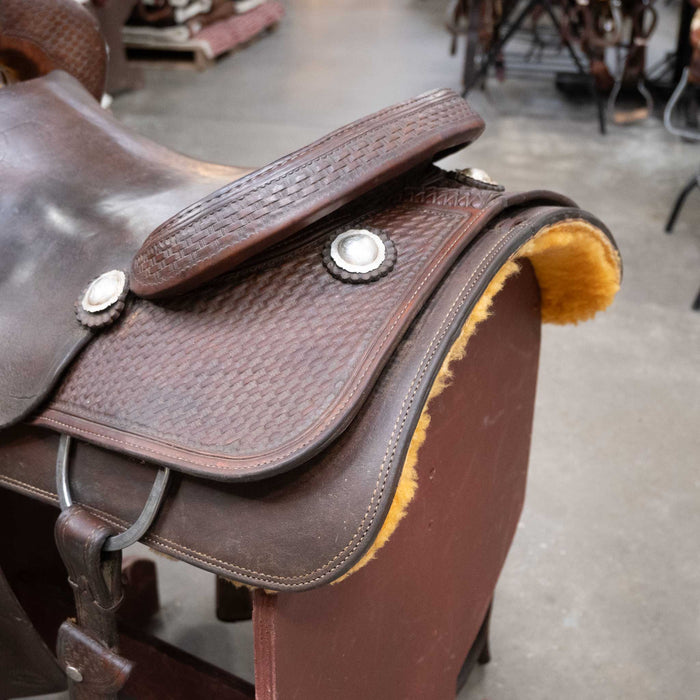 17" USED KEN'S CUSTOM CUTTING SADDLE