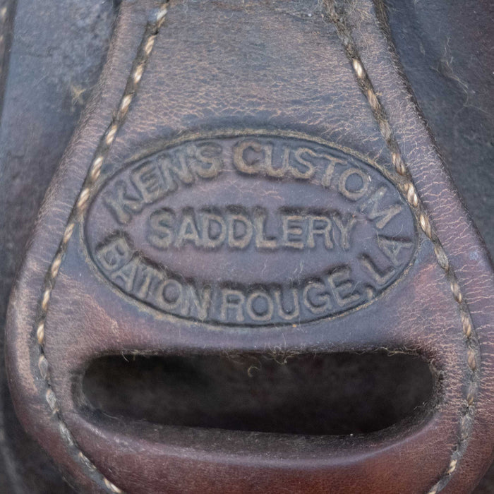 17" USED KEN'S CUSTOM CUTTING SADDLE