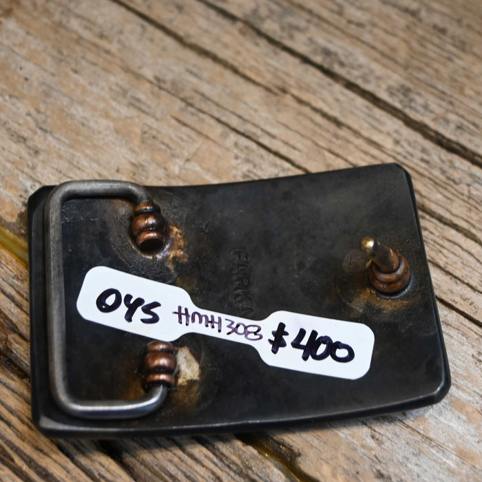Handmade Silver Mounted Buckle by David Farkas