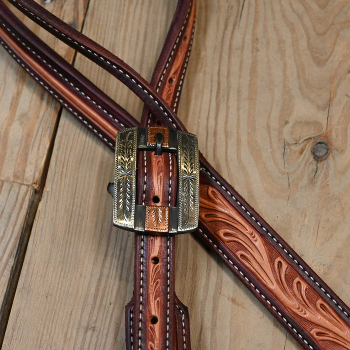 Ross Bullinger 5/8" Split Ear Headstall w/C.R.E. Buckle