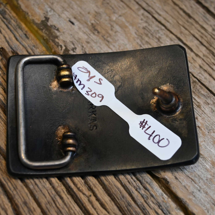Handmade Silver Mounted Buckle by David Farkas