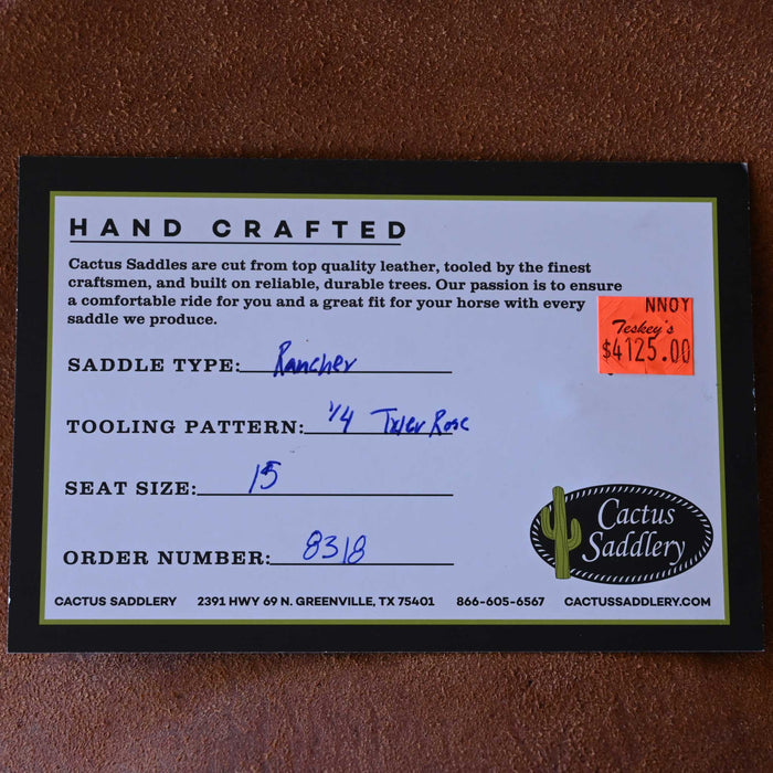 15" CACTUS RANCH SADDLE