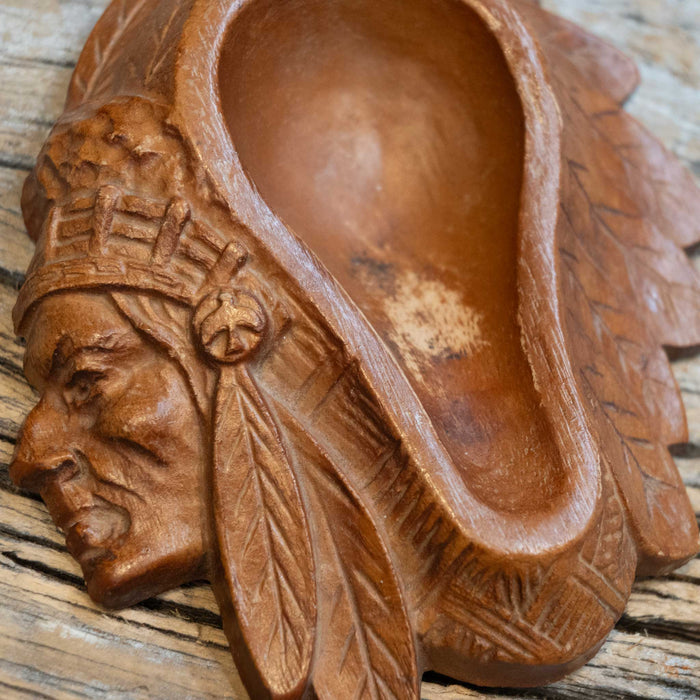 Mid Century Indian Chief Pipe Holder Collectibles MISC