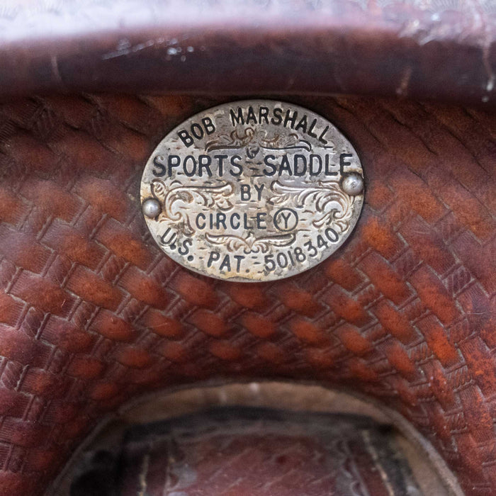14" USED BOB MARSHALL SPORTS TREELESS BARREL SADDLE