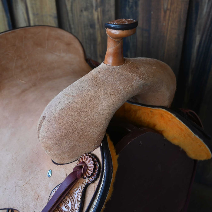 16" TESKEY'S PRO CUTTER RANCH CUTTER SADDLE Saddles - New Teskey's Saddlery