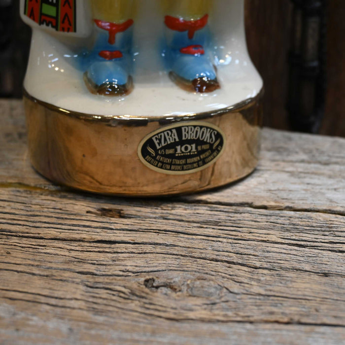 Vintage Ezra Brooks Kentucky Straight Bourbon Whisky Decanter Collectibles Wildcatter Distilling Co.