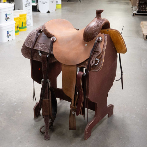 15.5" DEMO JEFF SMITH COW HORSE SADDLE Saddles - Used Jeff Smith