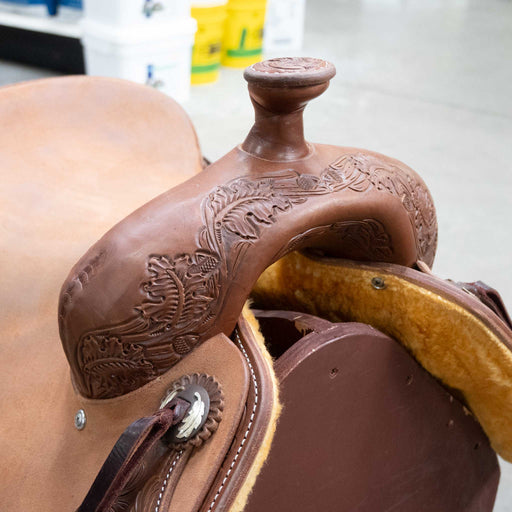 15.5" DEMO JEFF SMITH COW HORSE SADDLE Saddles - Used Jeff Smith