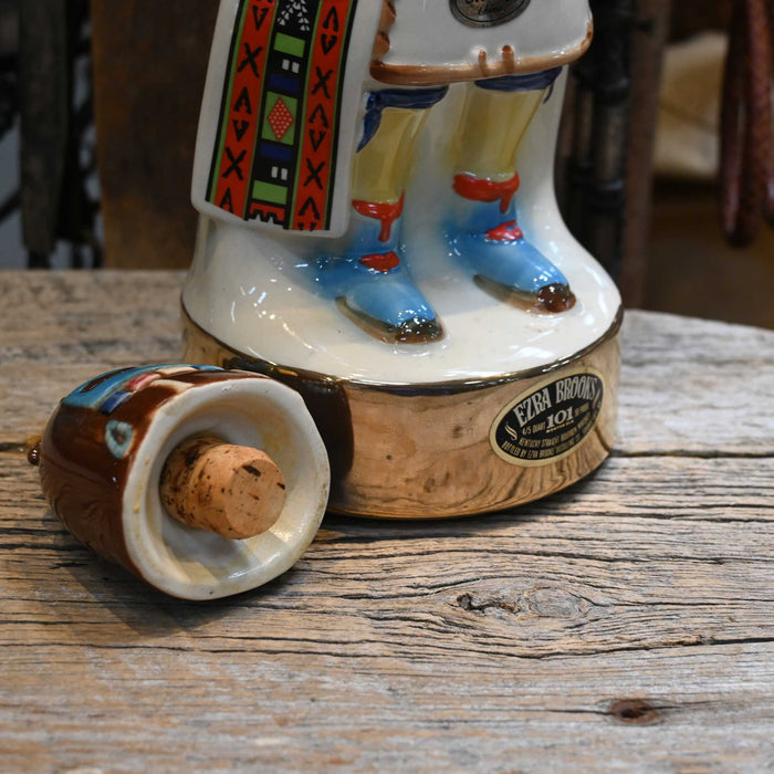 Vintage Ezra Brooks Kentucky Straight Bourbon Whisky Decanter Collectibles Wildcatter Distilling Co.