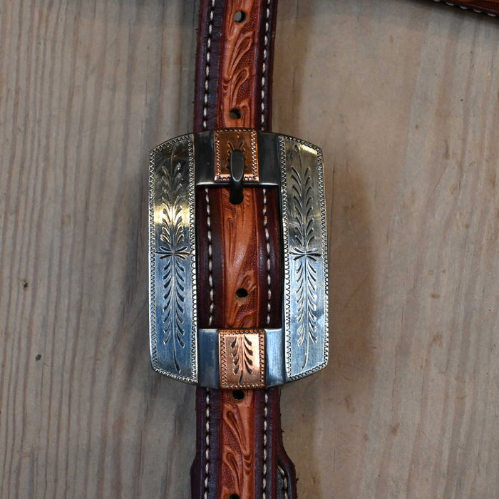 Ross Bullinger 3/4" Split Ear Headstall w/C.R.E. Buckle