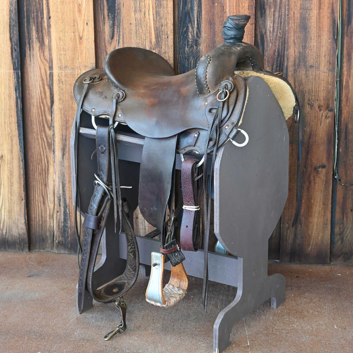 15" USED HAL EVANS RANCH SADDLE