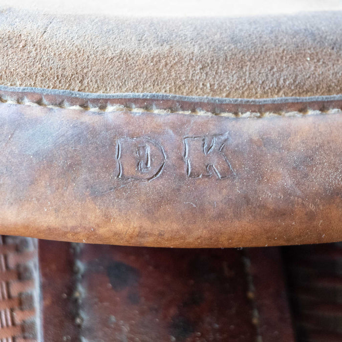 15.5" USED R.D LEWIS RANCH CUTTER SADDLE