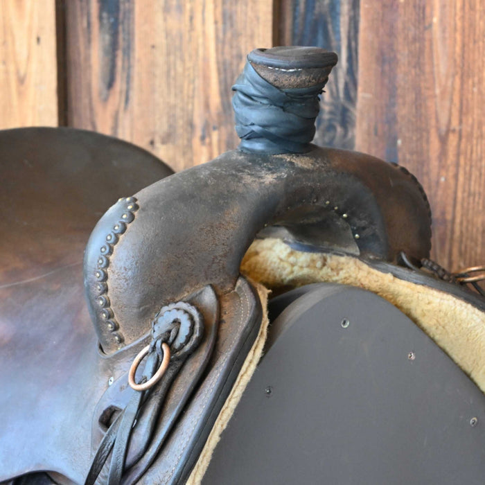 15" USED HAL EVANS RANCH SADDLE