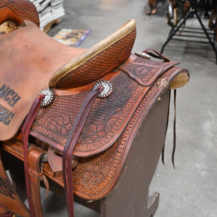 16" USED TESKEY'S RANCH CUTTER SADDLE
