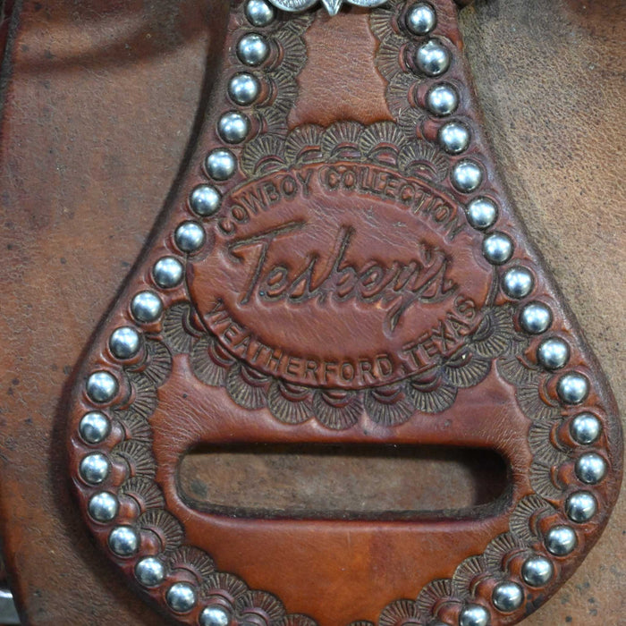 16" USED TESKEY'S RANCH CUTTER SADDLE
