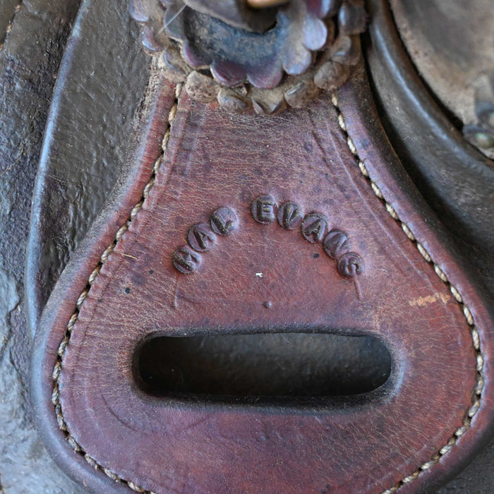 15" USED HAL EVANS RANCH SADDLE