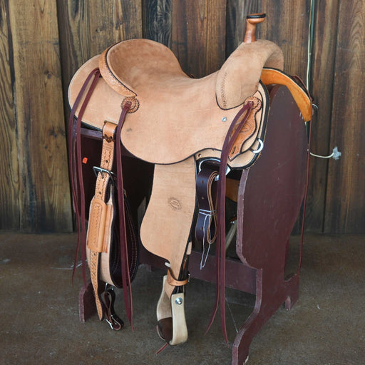 15.5" TESKEY'S PRO CUTTER RANCH CUTTER SADDLE Saddles - New Teskey's Saddlery