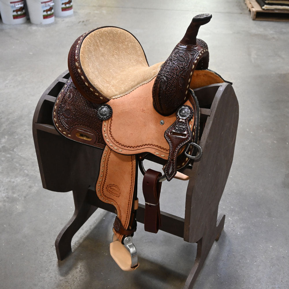 11" YOUTH TESKEY'S BARREL SADDLE Saddles Teskey's Saddlery