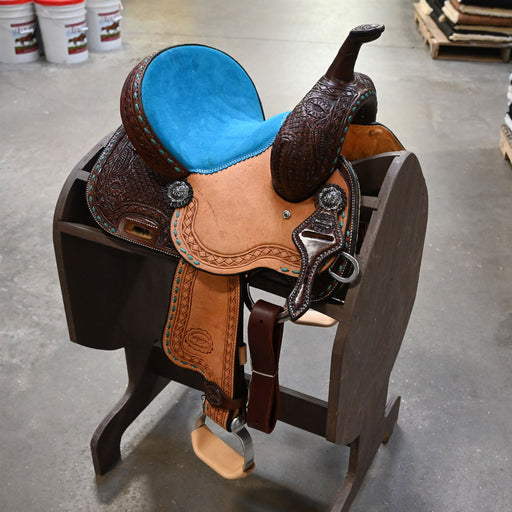 11.5" TESKEY'S YOUTH BARREL SADDLE Saddles - New Teskey's Saddlery