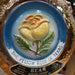 Vintage Gold Ceramic "The Yellow Rose of Texas" Jim Beam Whiskey Decanter Collectibles Jim Beam