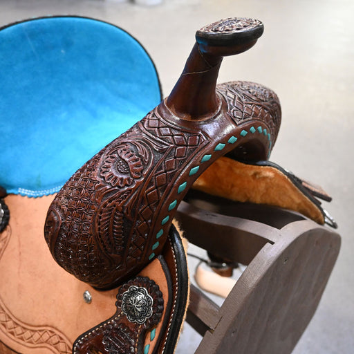 11.5" TESKEY'S YOUTH BARREL SADDLE Saddles - New Teskey's Saddlery