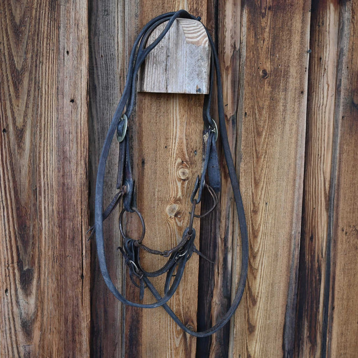 O-Ring Corkscrew Snaffle Bridle Rig w/Split Ear Headstall Tack - Rigs misc