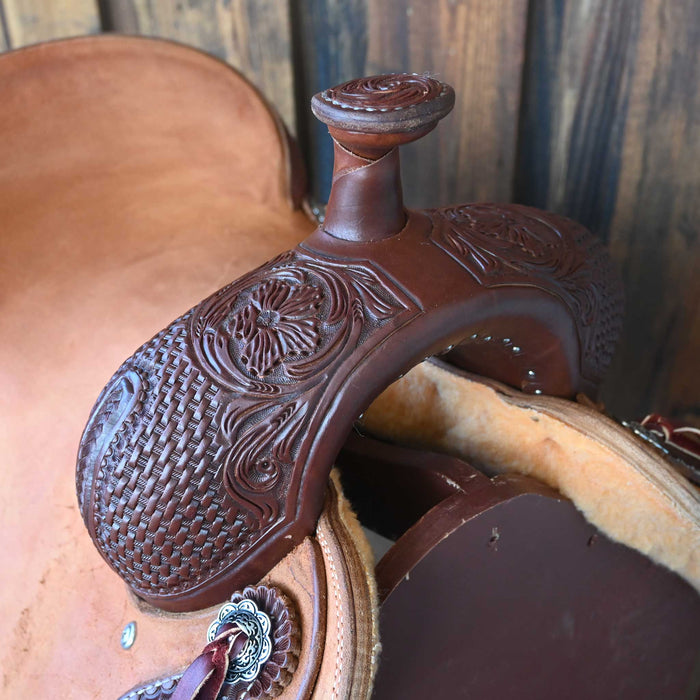 17" TESKEY'S RANCH CUTTER SADDLE Saddles - New Teskey's Saddlery