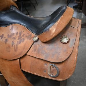 16" USED ROPING SADDLE Saddles Teskeys   