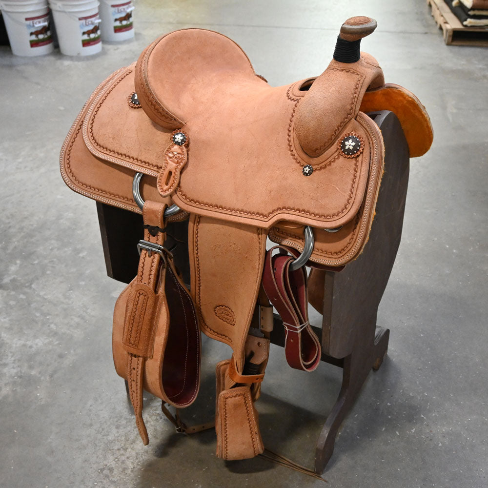 14.5" PATRICK SMITH ROPING SADDLE Saddles Patrick Smith