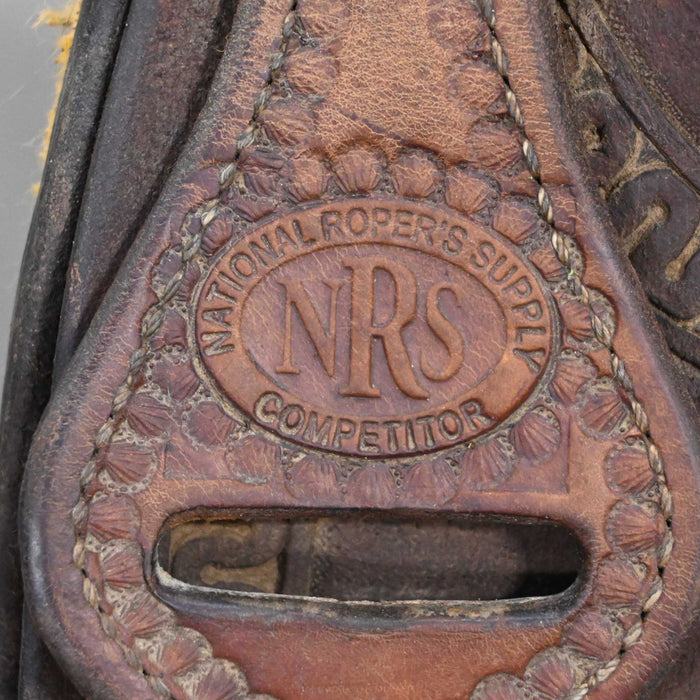 14" USED NRS CALF ROPING SADDLE