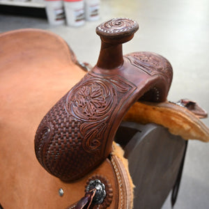 16.5" TESKEY'S RANCH CUTTER SADDLE Saddles Teskey's Saddlery