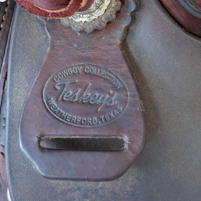 15.5" USED TESKEY'S RANCH SADDLE