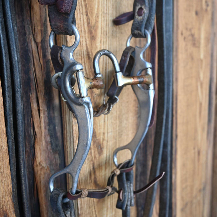 Cowboy Tack Correction Bridle Rig w/Single Ear Headstall