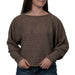 Dylan Andie Dolman Knit Top - Brown WOMEN - Clothing - Tops - Long Sleeved Dylan