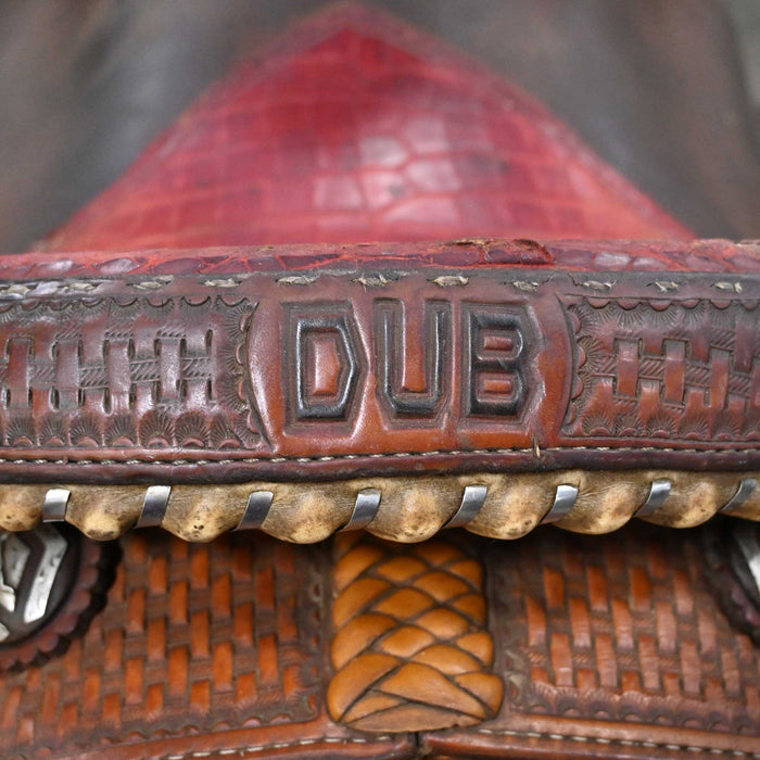 14" USED TOD SLONE TEAM ROPING SADDLE