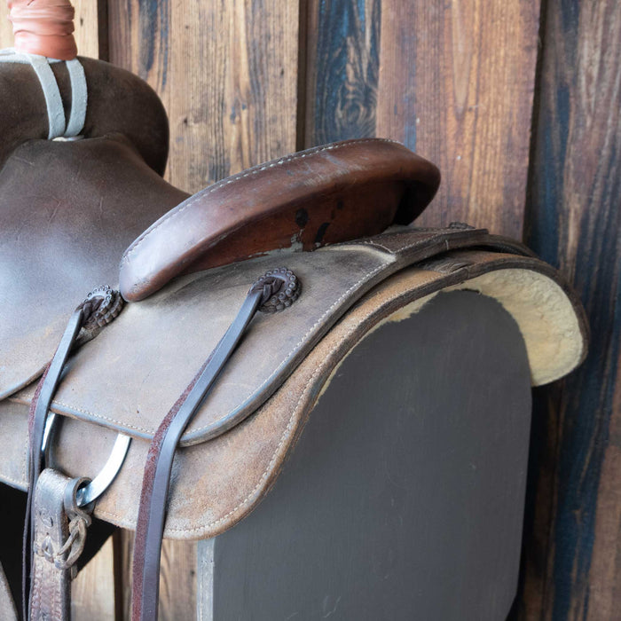 14.5" USED COATS RANCH CUTTER SADDLE Saddles - Used Coats Saddlery