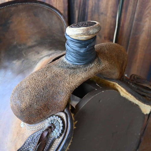 15" USED DHS ROPING SADDLE Saddles - Used Teskey's Saddlery