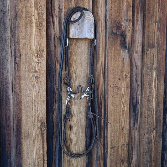 Bear Cat Solid Port Bridle Rig w/Single Ear Headstall