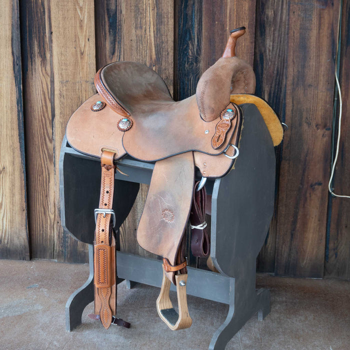 15" USED TESKEY'S BARREL SADDLE
