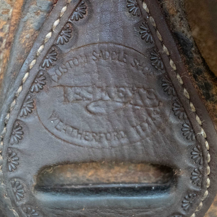 14" USED TESKEY'S STRIP DOWN RANCH SADDLE