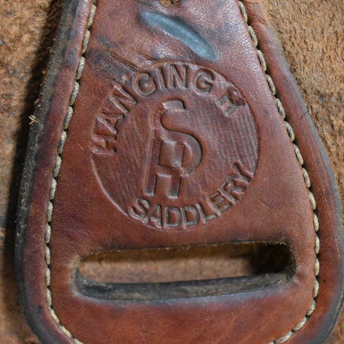 16" USED HANGING H RANCH SADDLE