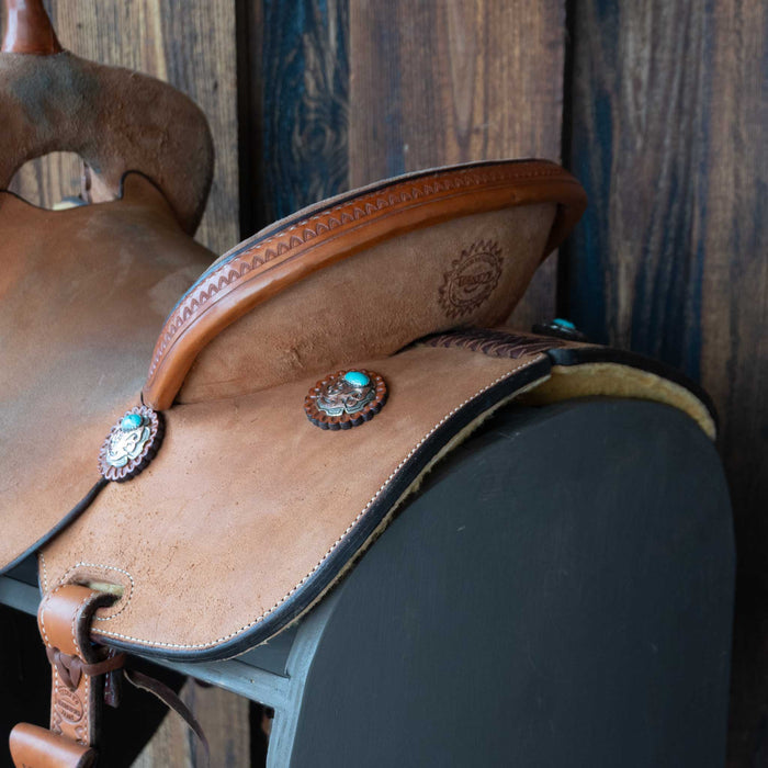 15" USED TESKEY'S BARREL SADDLE