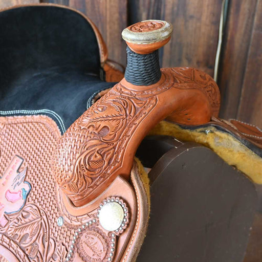 15" USED TESKEY'S ROPING SADDLE Saddles - Used Teskey's Saddlery