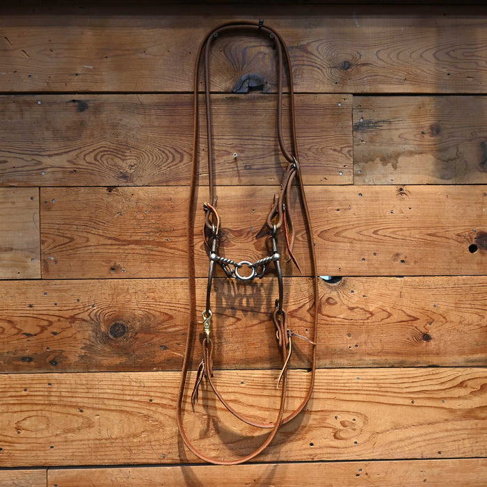 Kerry Kelley 65 Twisted Wire Lifesaver Bridle Rig w/ Split Ear Headstall