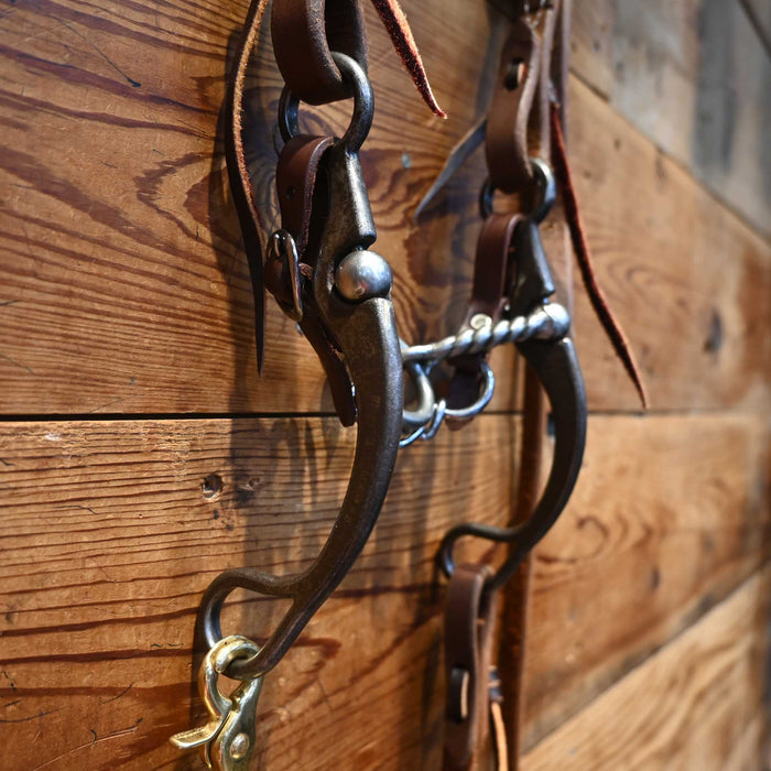 Kerry Kelley 65 Twisted Wire Lifesaver Bridle Rig w/ Split Ear Headstall